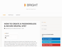 Tablet Screenshot of brightwebsitedesign.com
